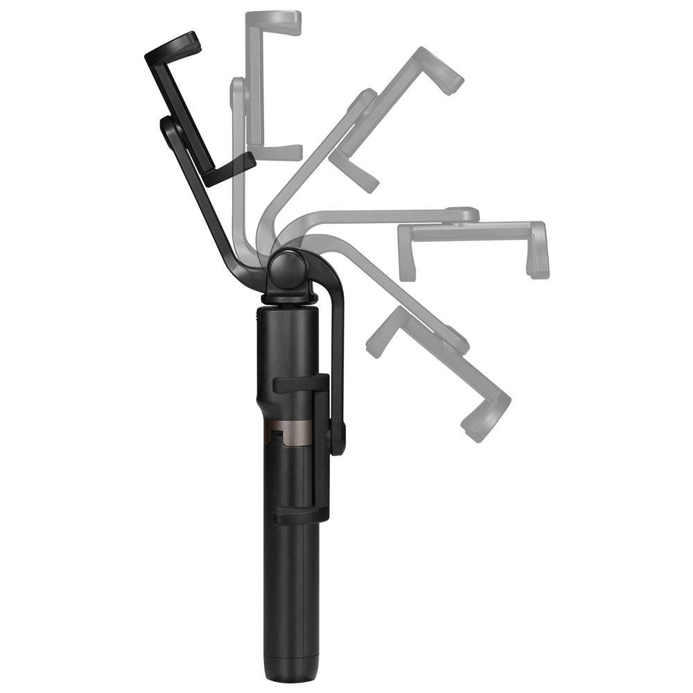 2in1 Telescopic Selfie Stick with remote control and tripod, black phone stand - Carlat