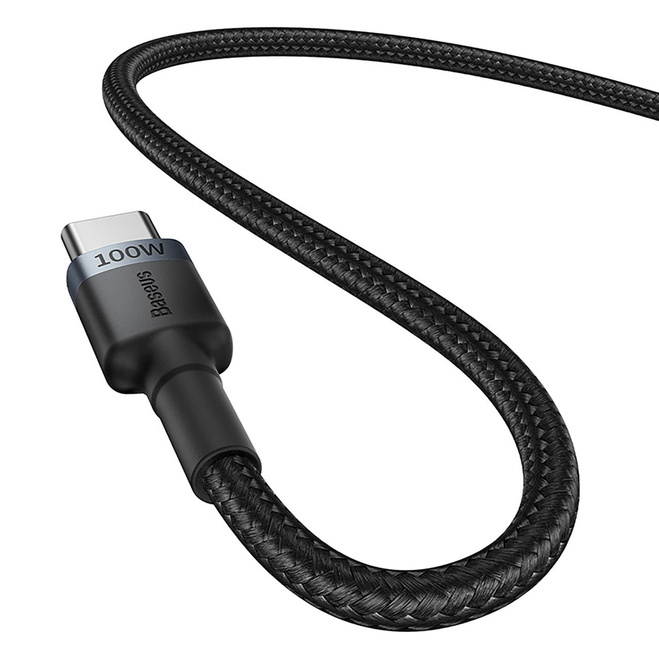 2x Cafule USB-C - USB-C cable 100W 1m - red-black and black-gray - Carlat