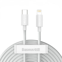 2x Simple Wisdom iPhone Lightning cable - USB-C 20W 1.5 m - white - Carlat