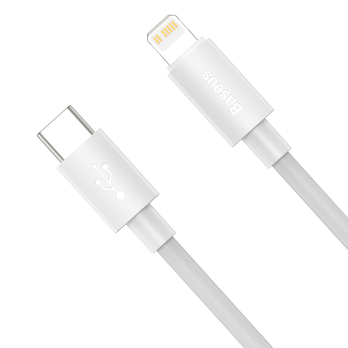 2x Simple Wisdom iPhone Lightning cable - USB-C 20W 1.5 m - white - Carlat