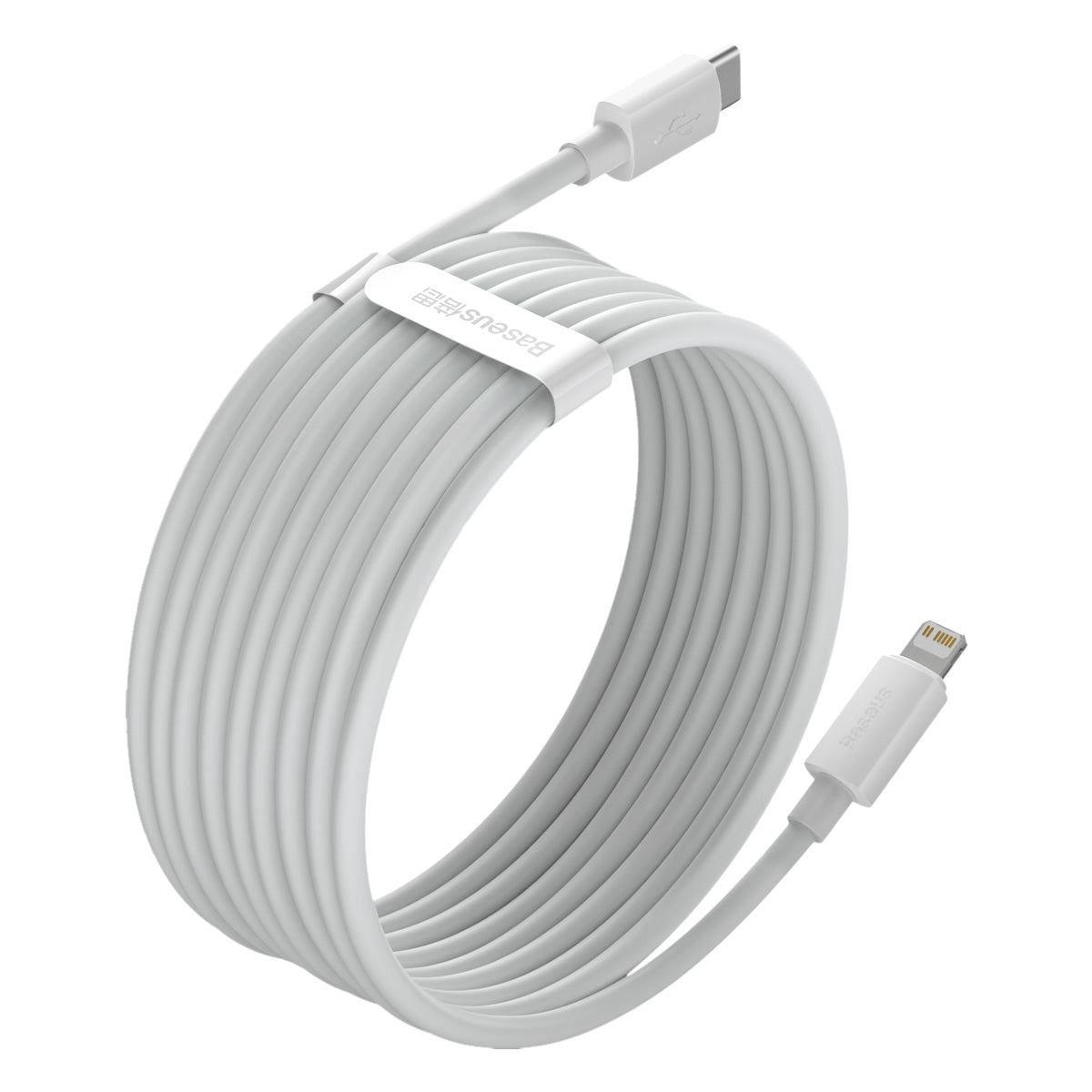 2x Simple Wisdom iPhone Lightning cable - USB-C 20W 1.5 m - white - Carlat