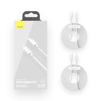 2x Simple Wisdom iPhone Lightning cable - USB-C 20W 1.5 m - white - Carlat