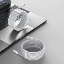 2x Simple Wisdom iPhone Lightning cable - USB-C 20W 1.5 m - white - Carlat
