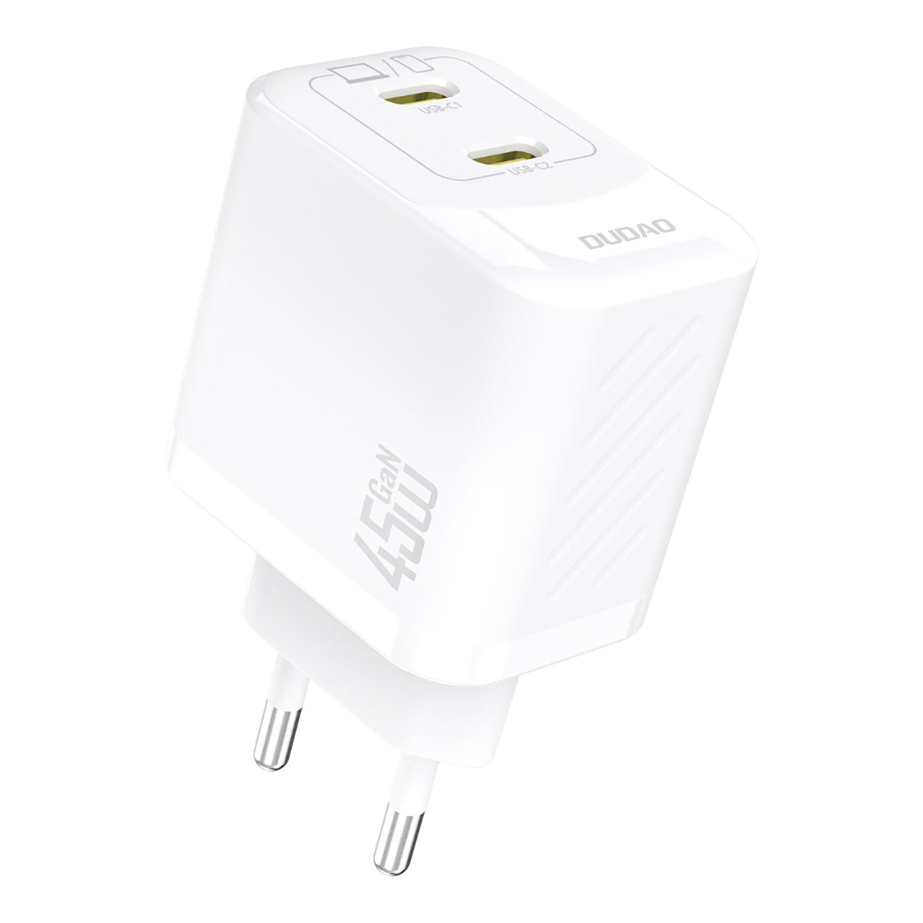 2xUSB-C GaN PD 45W mains charger - white - Carlat
