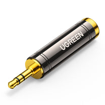 3.5mm audio adapter (male) for 6.35mm mini jack (female) gray - Carlat