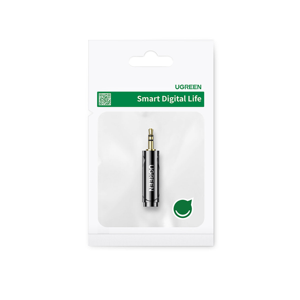 3.5mm audio adapter (male) for 6.35mm mini jack (female) gray - Carlat