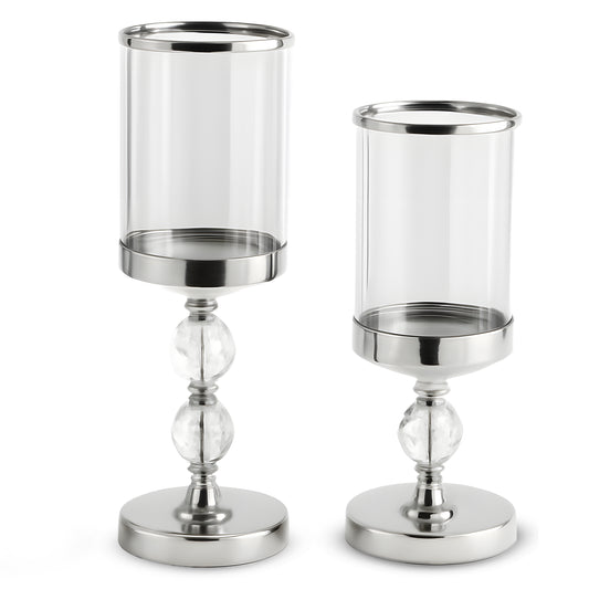 3 Glass Candle Holders, Decorative Lanterns, Cup-Shaped, Glamorous, Decorative, OR1117 - Carlat