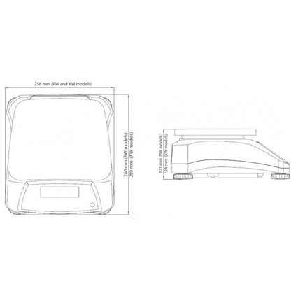 Kitchen weight waterproof IP68 VALOR 2000 30kg / 5kg - OHAUS V22PWE30T – image 6