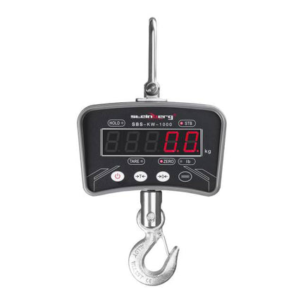 Suspended hook scale with LED remote up to 1 Ton / 0,2 kg