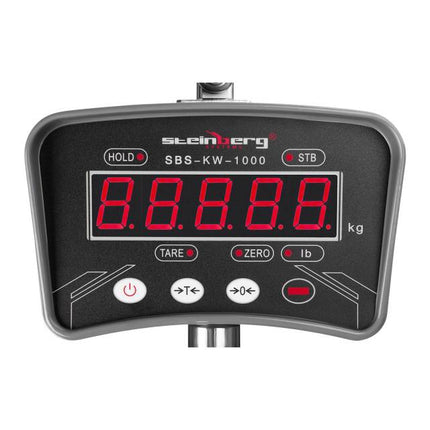 Suspended hook scale with LED remote up to 1 Ton / 0,2 kg