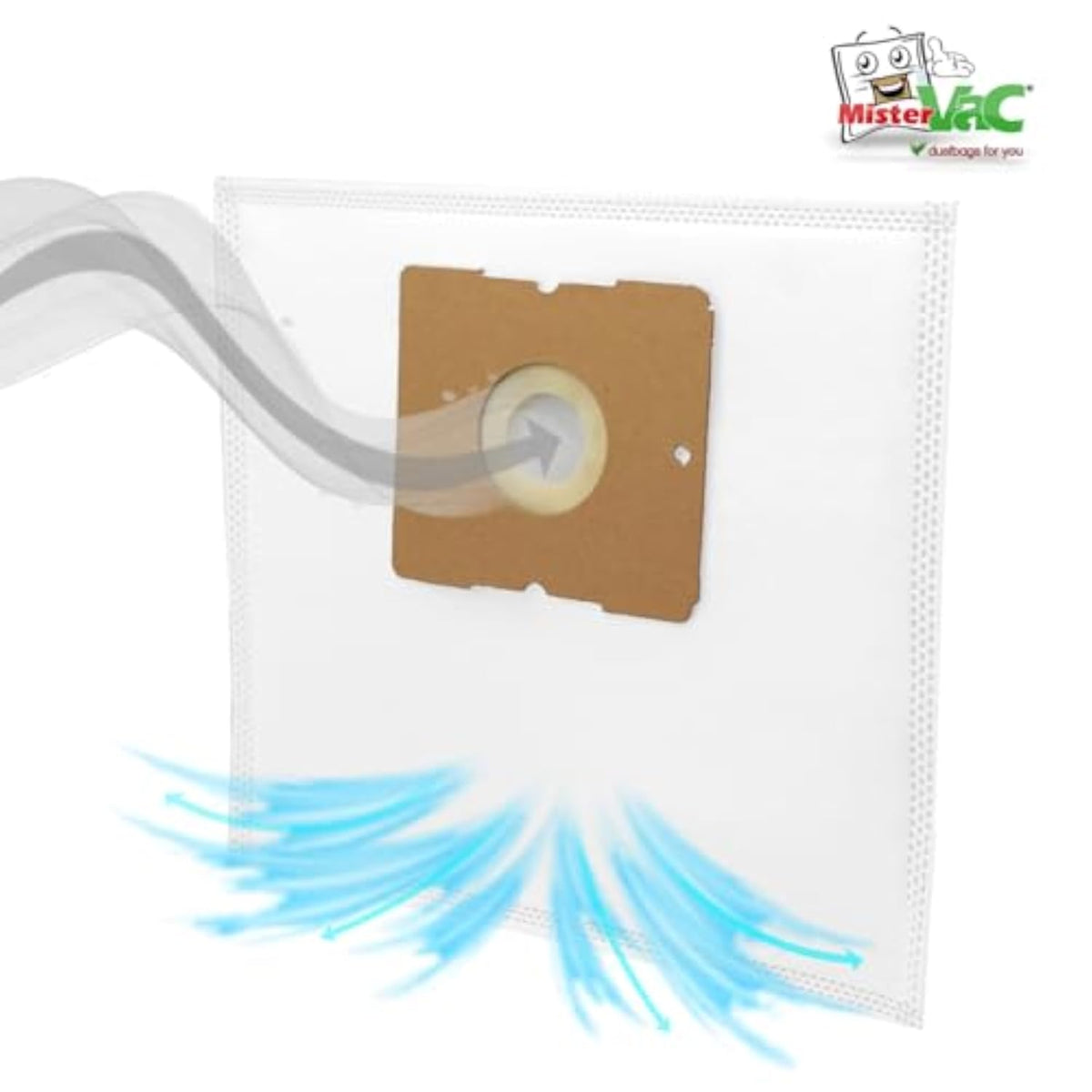 MisterVac 20 x SG vacuum cleaner bags compatible with Hanseatic VCB35B15C-1J7W-70
