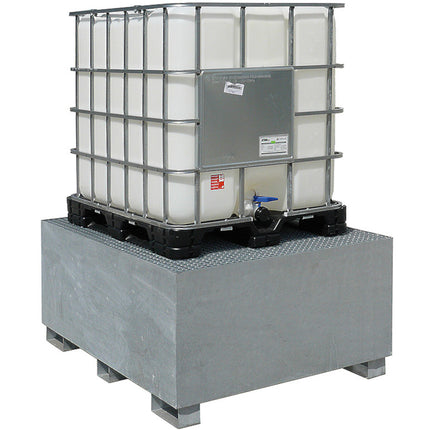 MEVA IBC Pallet Polarized tub MAUZER 1000L - galvanized