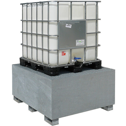 MEVA IBC Pallet Polarized tub MAUZER 1000L - galvanized