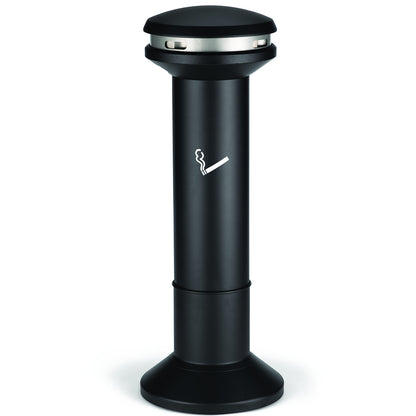 Rubbermaid Outside black ashtray with 15L container