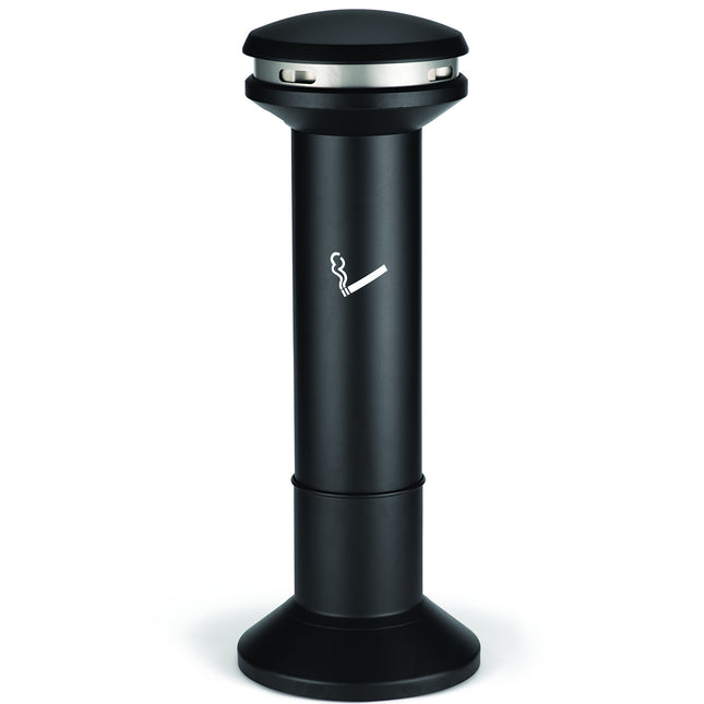 Rubbermaid Outside black ashtray with 15L container