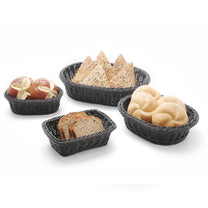 Hendi Bread Boxes & Bags – Rectangular polypropylene bread basket, black, – image 4