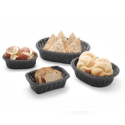 Hendi Rectangular bread basket polypropylene black 190x130x60 mm – image 4