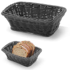 Hendi Rectangular bread basket polypropylene black 190x130x60 mm