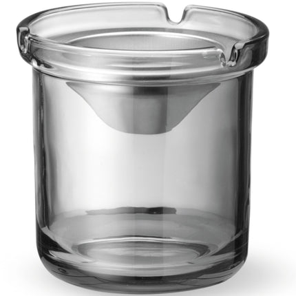 Hendi Glass ashtray with steel insert, dia. 98 x 99 mm – image 2