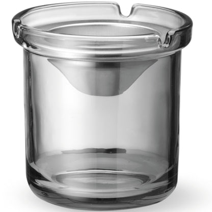 Hendi Glass ashtray with steel insert, dia. 98 x 99 mm – image 2