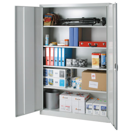 Metal welded storage cabinet for workshop or office 120x40x195cm