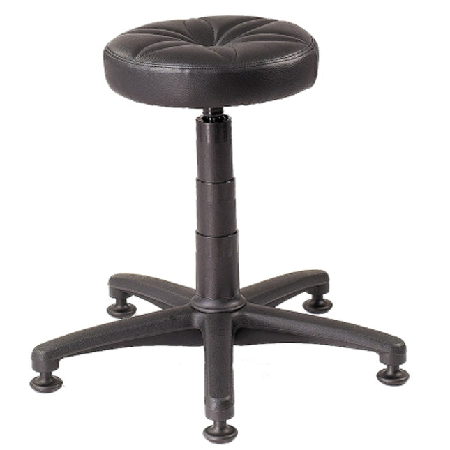 Working stool for working on a stable base without wheels