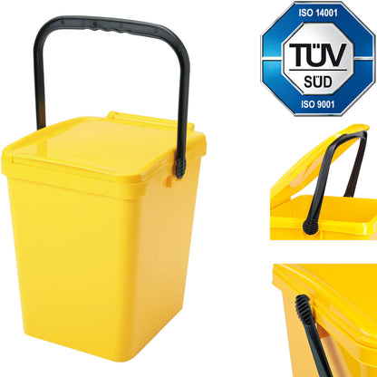 Sartori Ambiente Trash container for sorting garbage and garbage - yellow Urba 21L – image 2