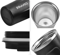 ATL Thermal mugs, thermoses and bottles – AG369B Thermal mug, black – image 4