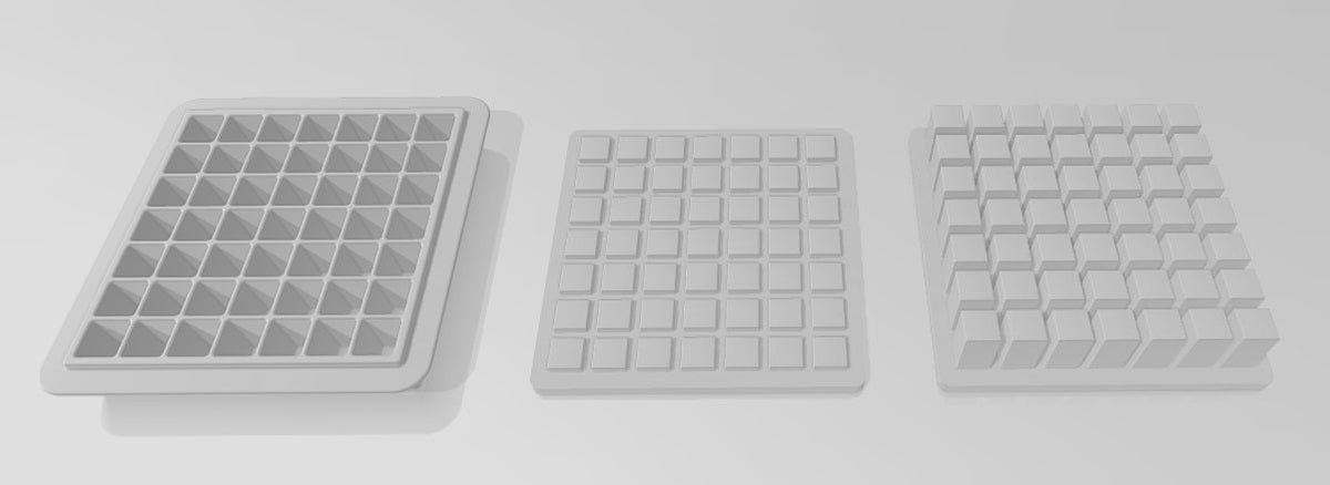 Silicone Ice Cream Mold, White