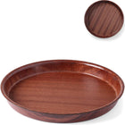 Hendi Wooden non-slip tray with a rank - round 36cm