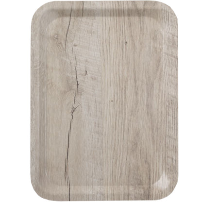Amer Box Rectangular anti-slip serving tray 240x340 mm - light wood