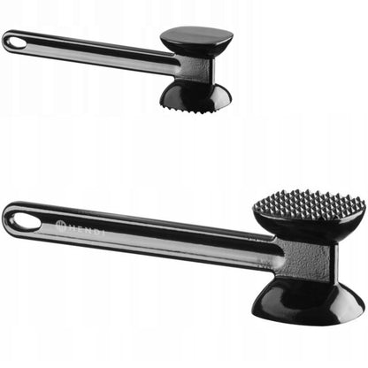 Hendi Double-sided aluminum meat tenderizer 255 x 65 x 70 mm - black