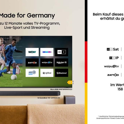Samsung 55" Crystal UHD U8079F 4K Smart TV with AI Upscaling