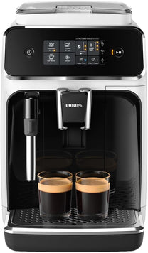 Philips 2200 Series Fully Automatic Coffee Machine, 2 Types of Coffee, Classic Milk Frother, Intuitive Touch Display, 100% Ceramic Grinder, Matt Black (EP2220/10) | Espresso Machine, Classic Milk Frother, Touch Display, Ceramic Grinder (EP2220/10) Carlat