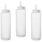 Hendi Dispenser bottle for cold sauces set of 3pcs - transparent 0.35L