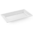 Melamine rectangular platter 36x20.5cm height 3.8cm white - Hendi 561508