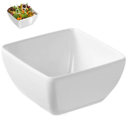 Hendi A square bowl of melamine for white foods 13x13cm – image 2