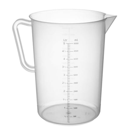5 l graduated food grade polypropylene measuring cup - Hendi 567500