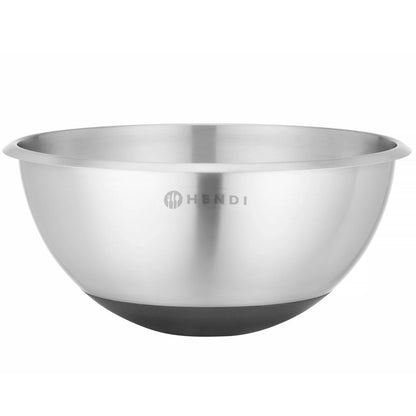 Bar Up Steel kitchen bowl with silicone base and measuring cup, 6 l diameter. 330 x 155 mm