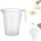 Hendi Kitchen measure jug with measuring spoon of 5L flat polypropylene