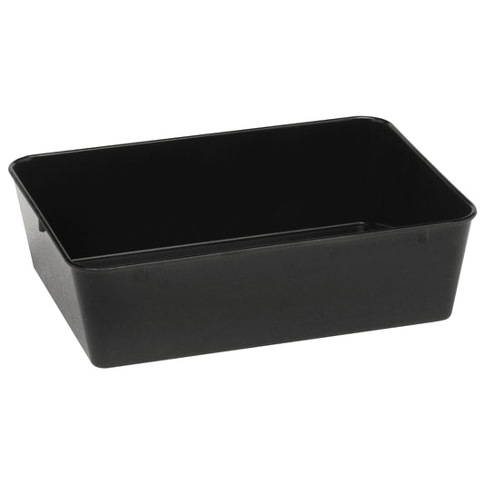 Meat and food tray container with melamine 310x190x80mm black - Hendi 568507