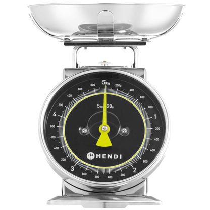 Hendi Analogue kitchen scale with STEEL pan, 5 kg – image 9