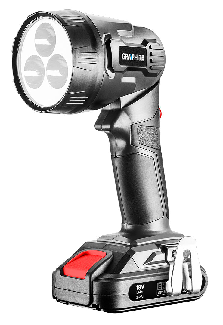 GRAPHITE Flashlights, hand lamps – Energy+ 18V Li-Ion Cordless Flashlight, without battery – image 6