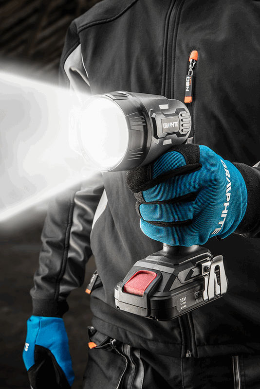 GRAPHITE Flashlights, hand lamps – Energy+ 18V Li-Ion Cordless Flashlight, without battery – image 2