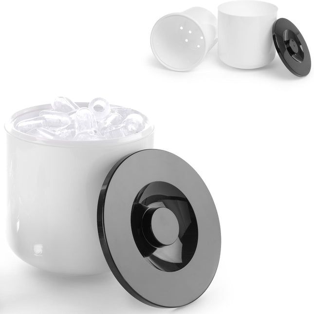 Bar Up Ice container white with black lid 10L