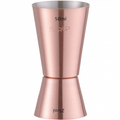 Bar Up Jigger double-sided bartender's measure for drinks, copper, 25/50 ml