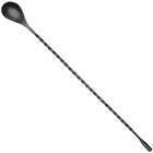 Bar Up Bartender's spoon for drinks and cocktails, long 385 x 35 mm - black
