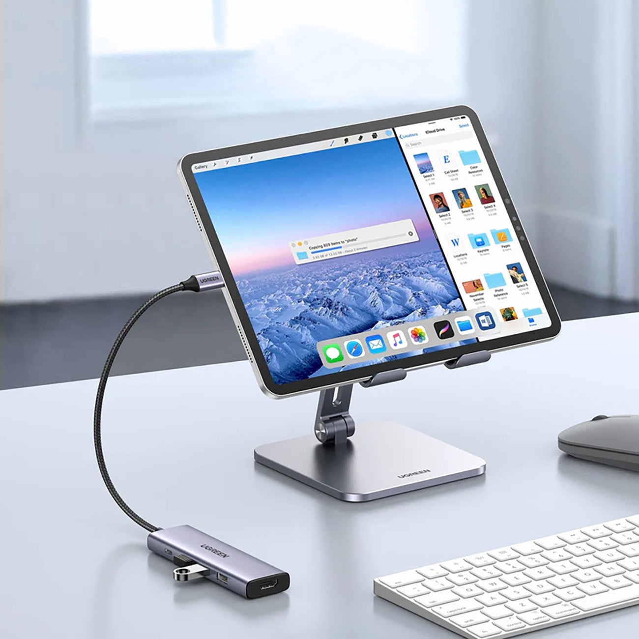 5in1 HUB adapter USB-C - USB-C PD / HDMI / 3x USB-A 3.0 - gray - Carlat