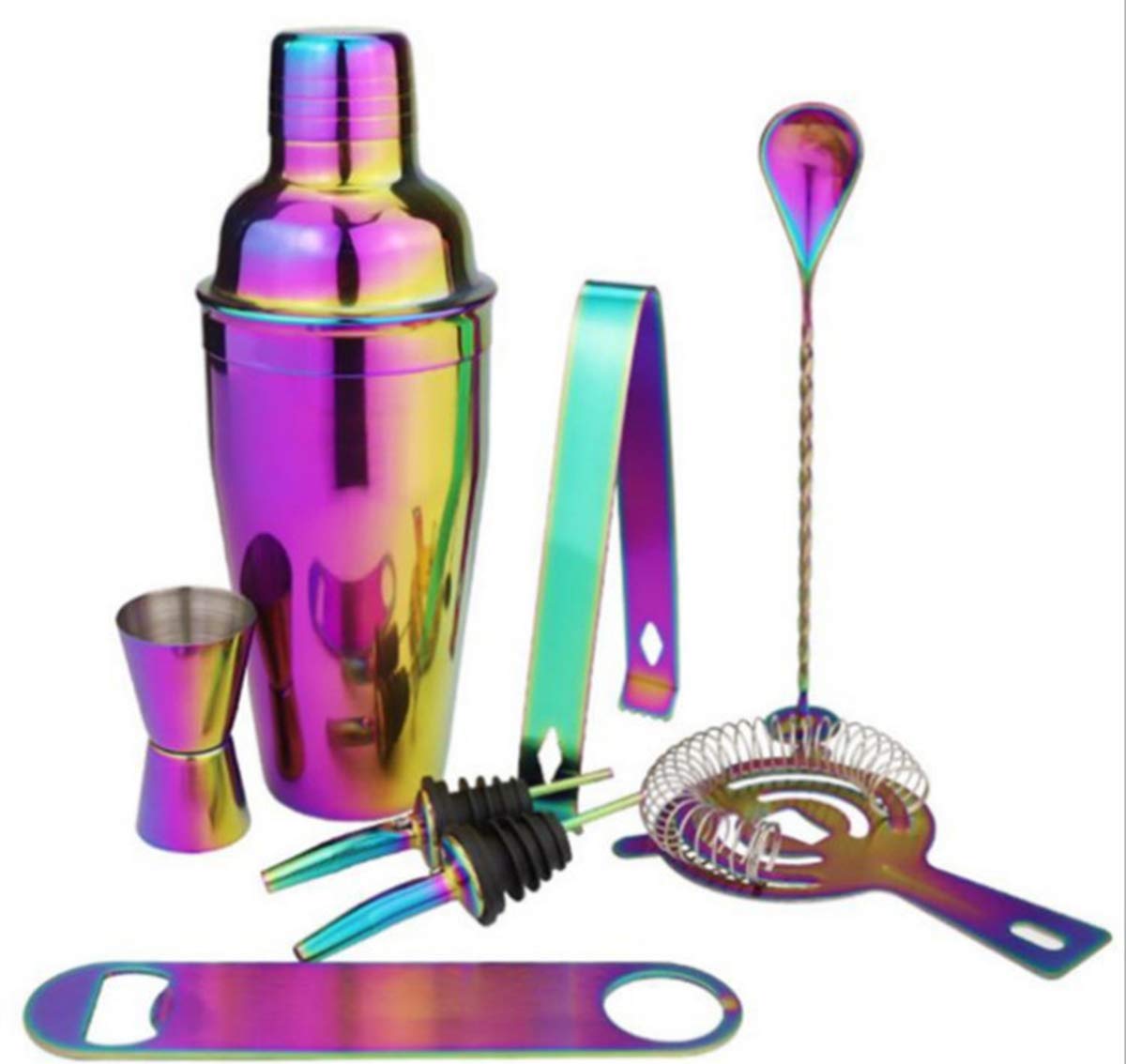 ATL AG139E Rainbow Bartender Set, 8 Pieces