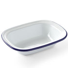 Rectangular dish enamel white 175x130mm Hendi 621202